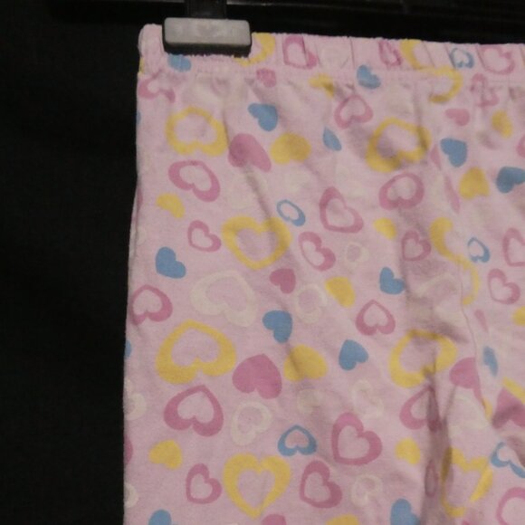 GEORGE | size 6 | Pink Pajama Pants | Hearts All Over Print | Stretchy Waist - Picture 10 of 16
